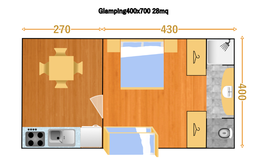Villaggio Camping Calapineta Siniscola - Village Bungalow Glamping 12